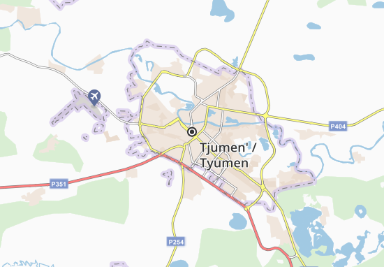 Karte Stadtplan Tjumen&#x27;