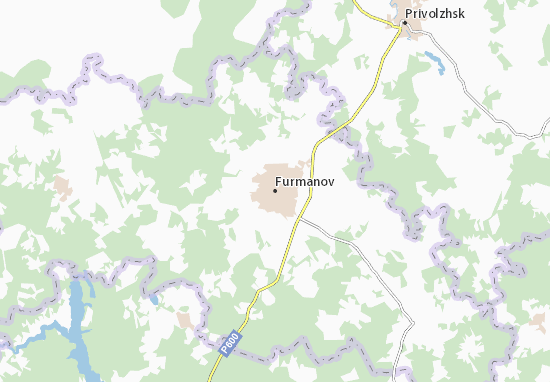 Kaart Plattegrond Furmanov