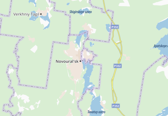 Karte Stadtplan Verkh-Neyvinskiy