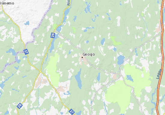 Kaart Plattegrond Gnosjö