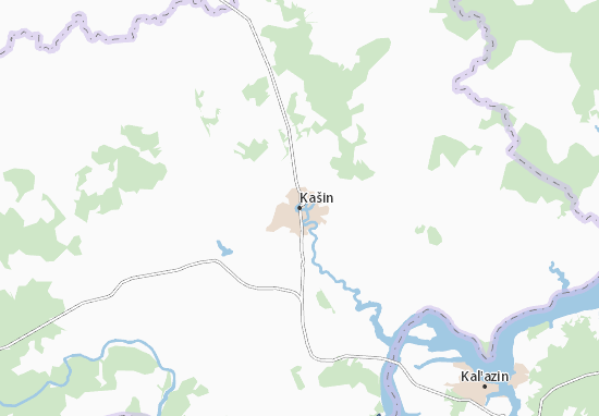 Karte Stadtplan Kašin
