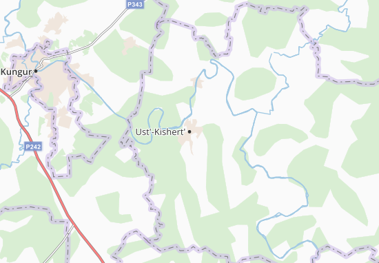 Karte Stadtplan Ust&#x27;-Kishert&#x27;