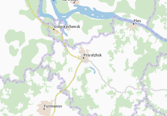 Kaart Plattegrond Privolzhsk
