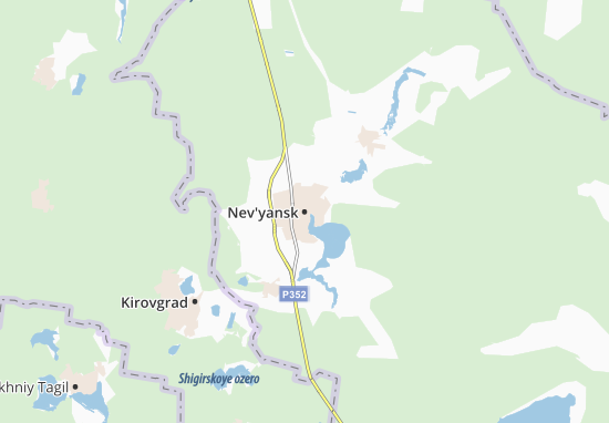 Karte Stadtplan Nev&#x27;yansk