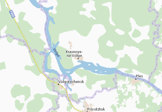 Kaart Plattegrond Krasnoye-na-Volge