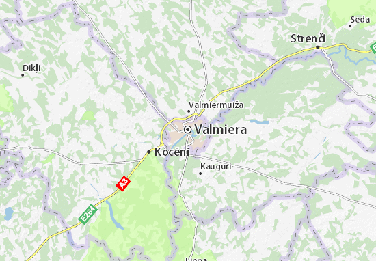 Mapa Valmiera