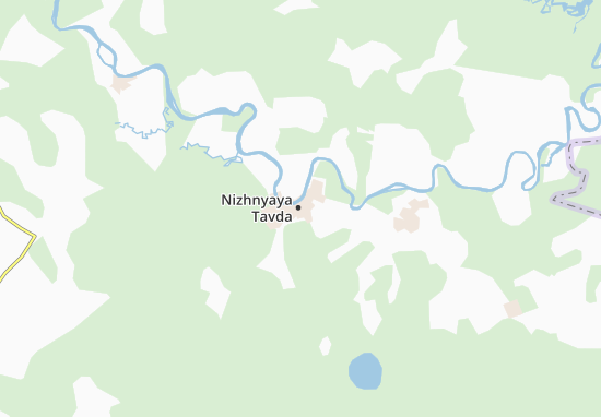 Mapa Nizhnyaya Tavda