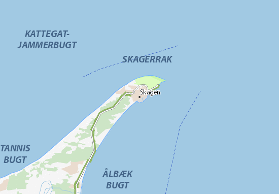 Mapa Skagen
