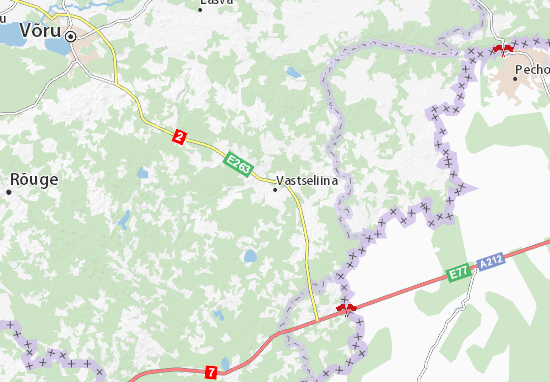 Karte Stadtplan Vastseliina