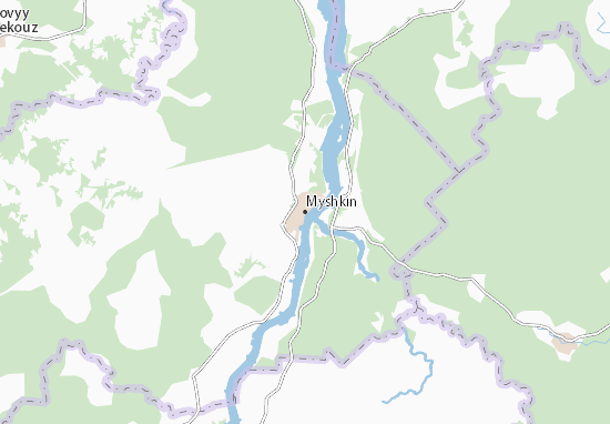 Karte Stadtplan Myshkin