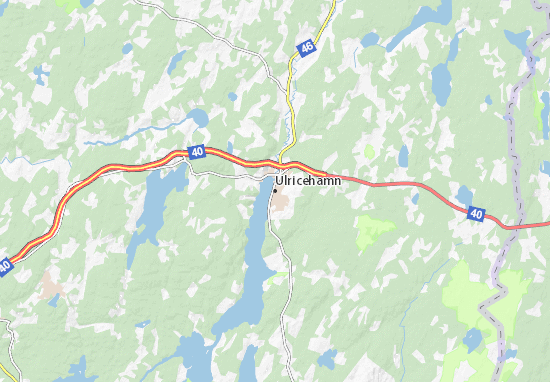 Kaart Plattegrond Ulricehamn