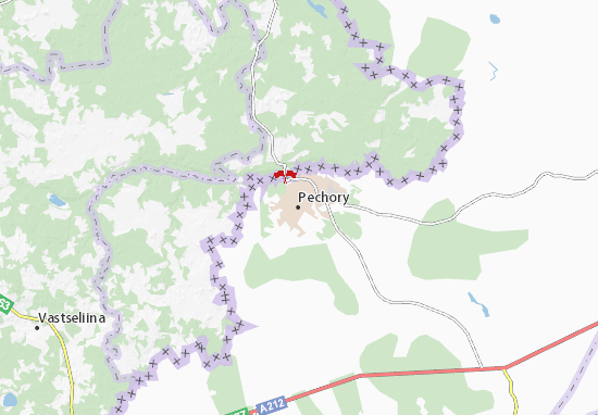 Pechory Map