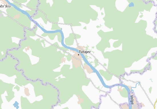 Kaart Plattegrond Tutajev