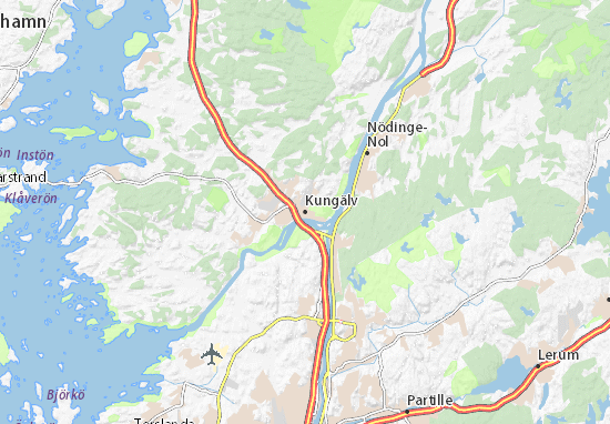 Karte Stadtplan Kungälv