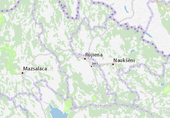 Kaart Plattegrond Rūjiena