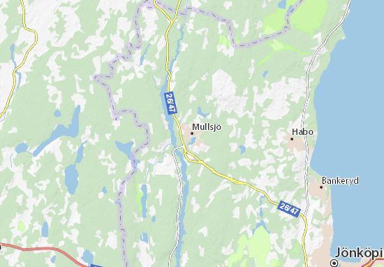 Karte Stadtplan Mullsjö