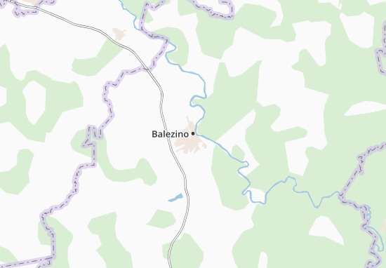 Mapa Balezino