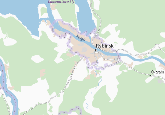Kaart Plattegrond Khvoshchevka
