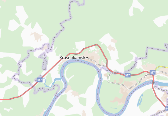 Karte Stadtplan Krasnokamsk