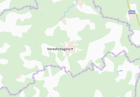 Vereshchagino Map