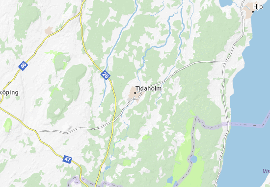 Kaart Plattegrond Tidaholm