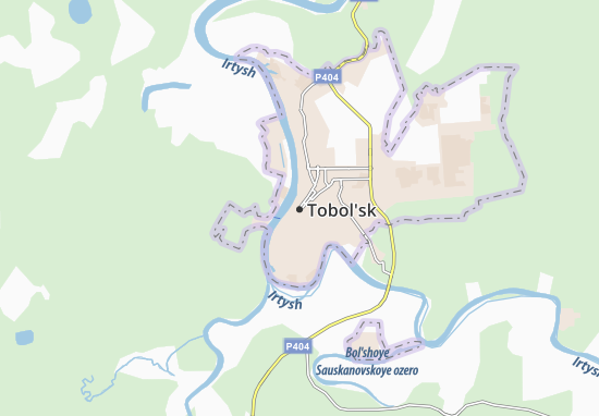 Karte Stadtplan Tobol&#x27;sk