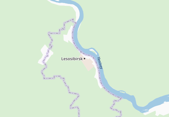 Mapa Lesosibirsk