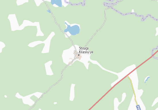 Kaart Plattegrond Strugi Krasnyye