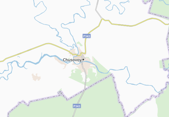 Karte Stadtplan Chusovoy