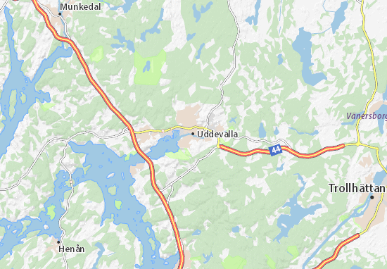 Karte Stadtplan Uddevalla
