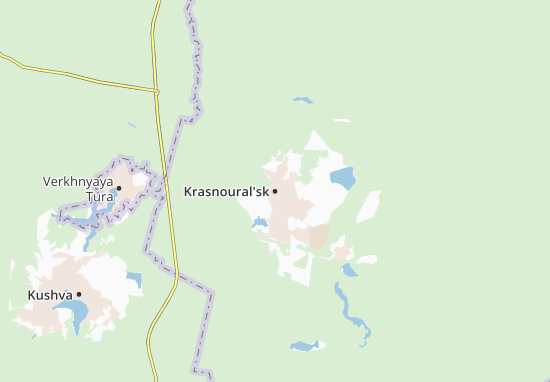 Kaart Plattegrond Krasnoural&#x27;sk