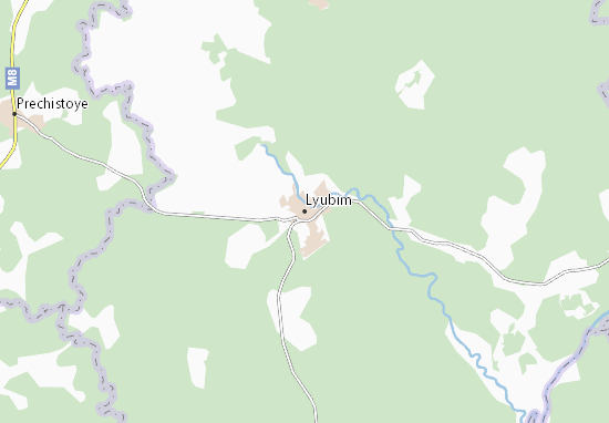 Karte Stadtplan Lyubim