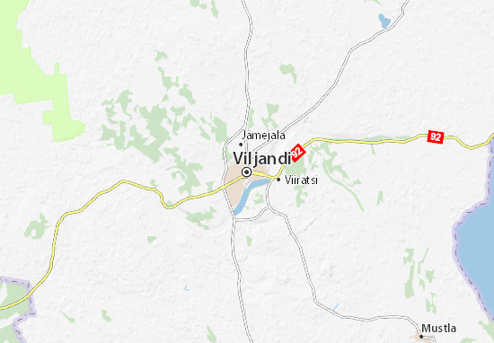 Mapa Viljandi