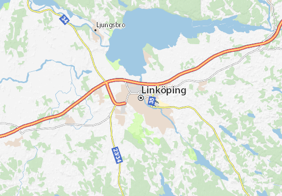 Kaart Plattegrond Linköping