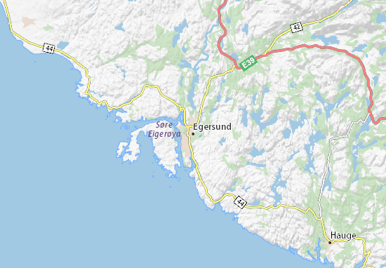 Mapa Egersund