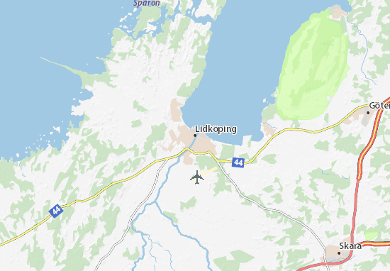 Kaart Plattegrond Lidköping