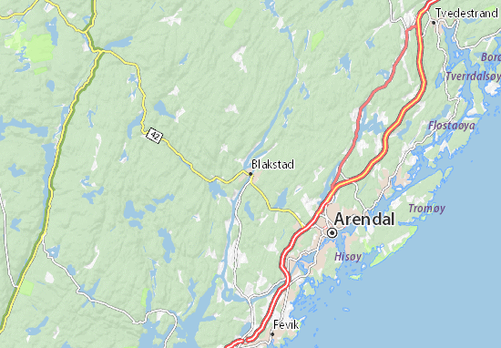 Mapa Blakstad