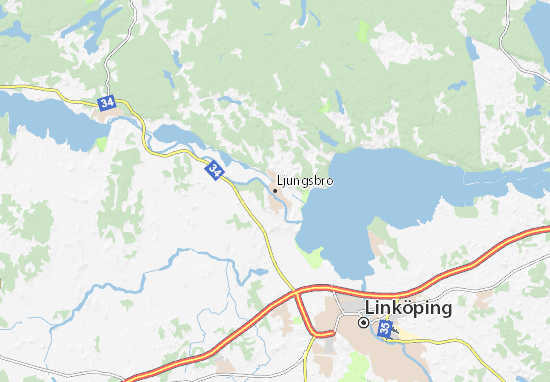 Karte Stadtplan Ljungsbro