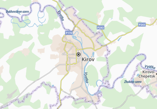 Kaart Plattegrond Kirov