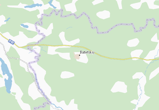 Kaart Plattegrond Batetskiy