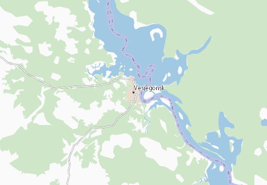 Karte Stadtplan Vesjegonsk