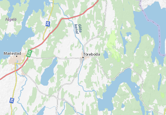 Töreboda Map