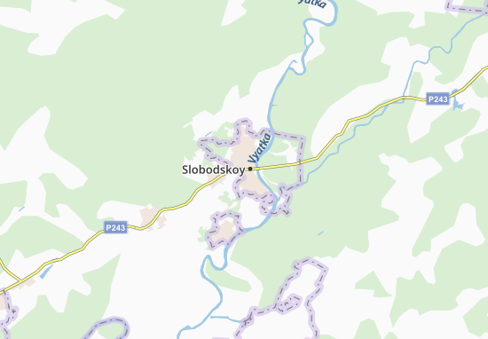 Karte Stadtplan Slobodskoy