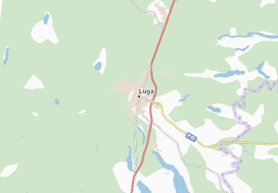 Karte Stadtplan Luga