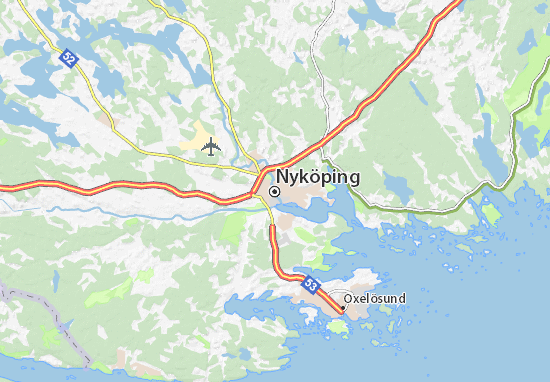 Kaart Plattegrond Nyköping