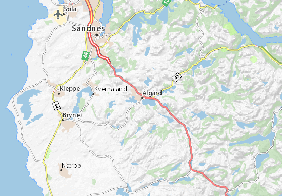 Ålgård Map