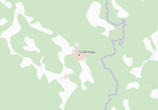 Karte Stadtplan Vokhtoga