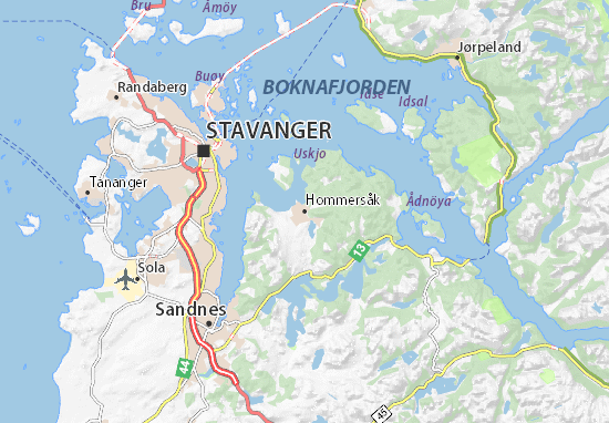 Mapa Hommersåk