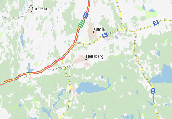 Mapa Hallsberg