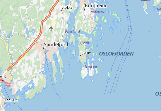 Kaart Plattegrond Tjøme